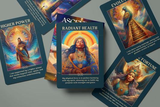 Metaphoracle Ascendium luminous artwork enhances readings and mindful intention during divination.