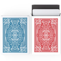 Metaphoracle blank cards with white fronts, ready for customization