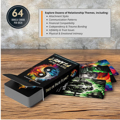 Metaphoracle box contents guide card outlines components for easy setup
