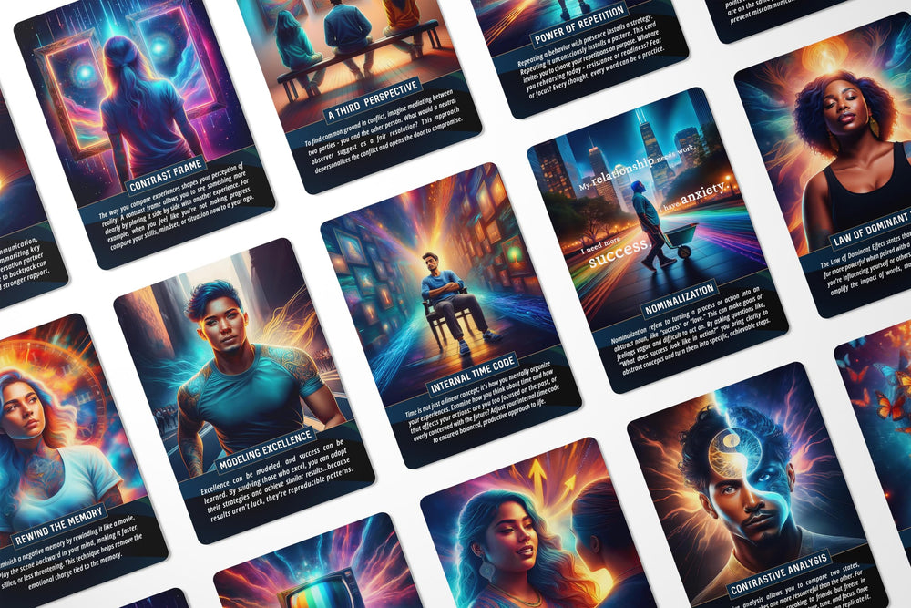 Metaphoracle NLP Oracle reframing technique card helps shift perspectives.