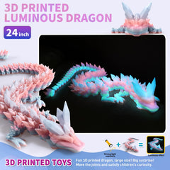 Meturebear 24-inch crystal dragon ideal for home display