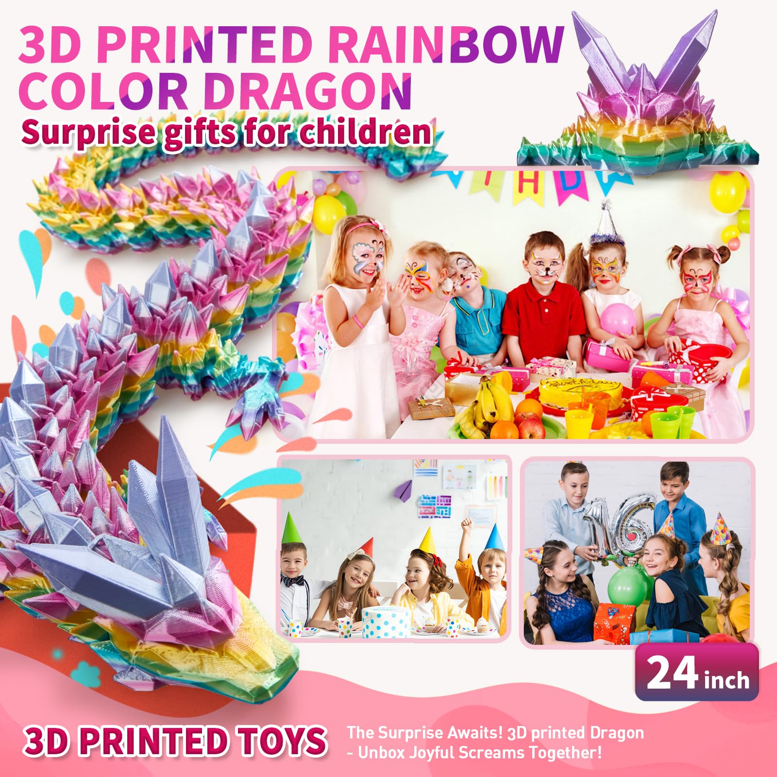meturebear environmentally friendly PLA dragon offers safe, odorless decoration for desks.