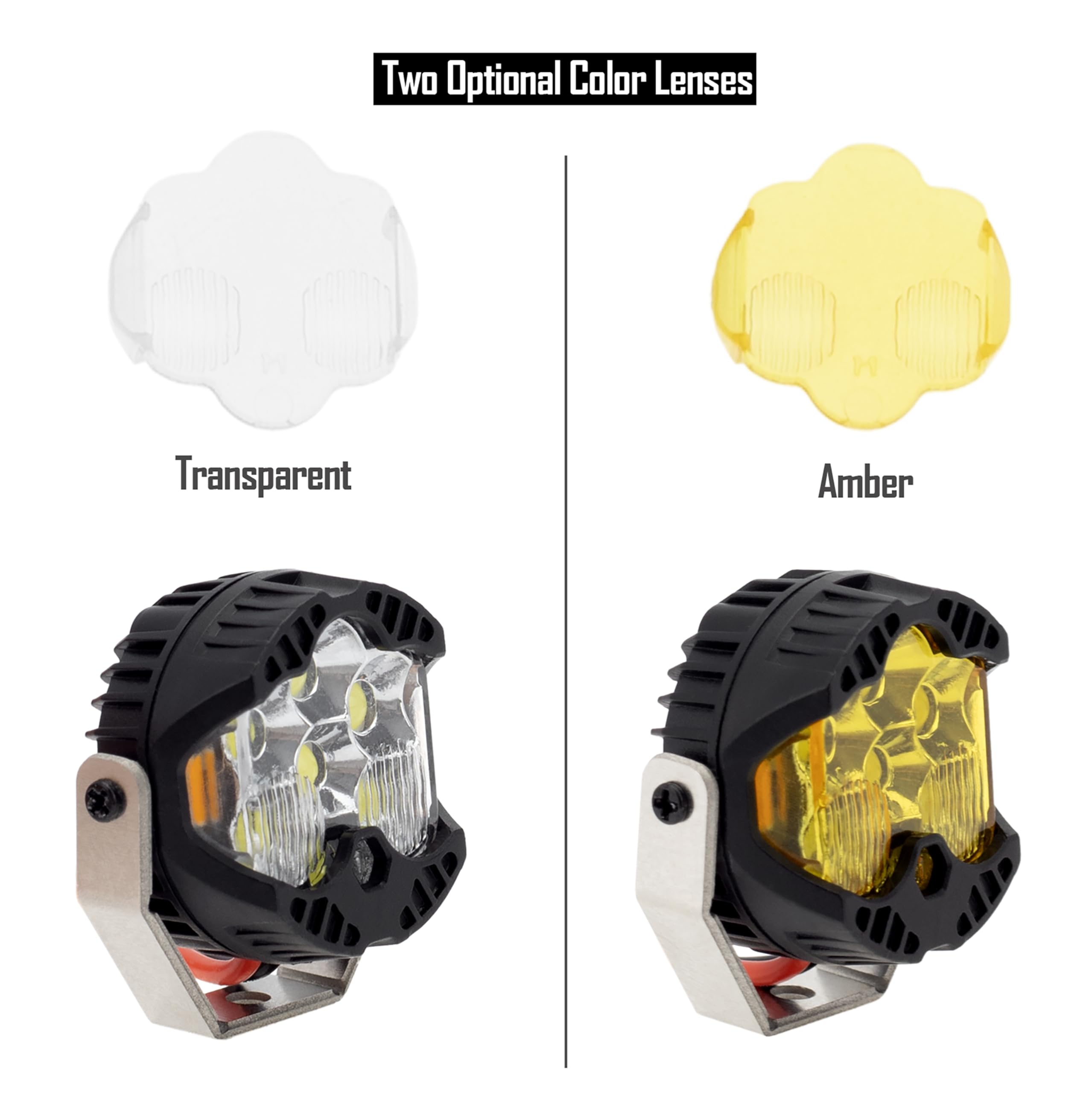 MEUS RACING hive lights kit amber and transparent lenses offer color customization