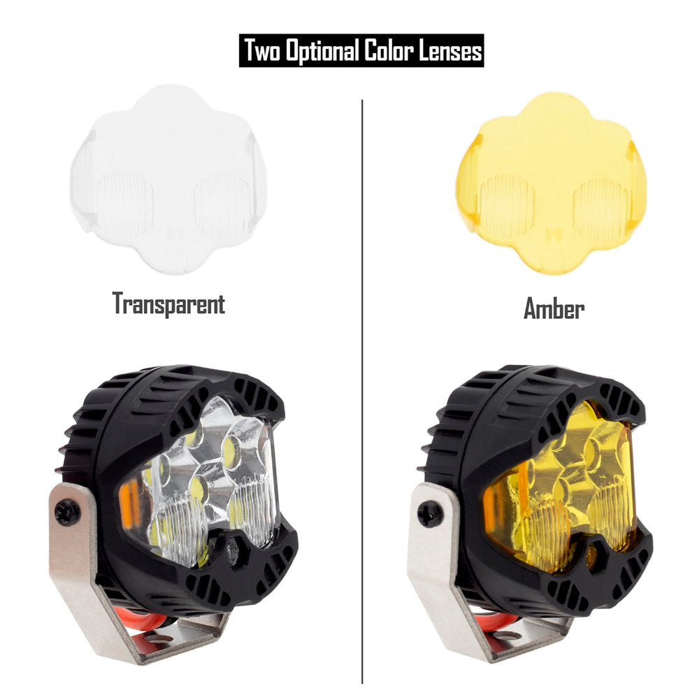 MEUS RACING hive lights kit amber and transparent lenses offer color customization