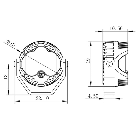 MEUS RACING hive lights kit side assembly shows clean wiring for quick setup