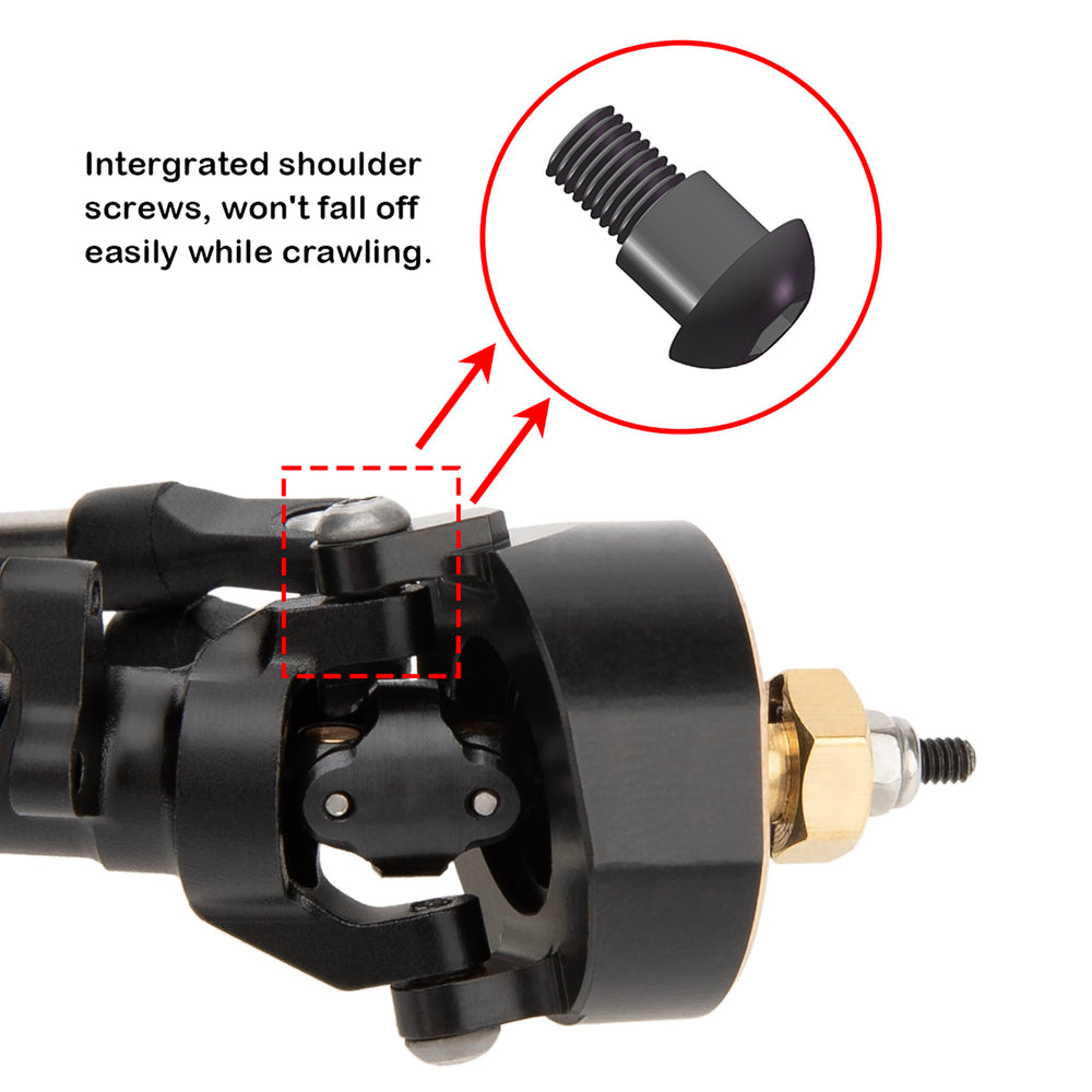MEUS RACING brass steering knuckles add rigidity and responsive handling.