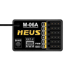 MEUS RACING M-06A receiver bind button simplifies pairing and setup