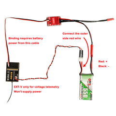MEUS RACING M-06A receiver water splash proof design for wet conditions