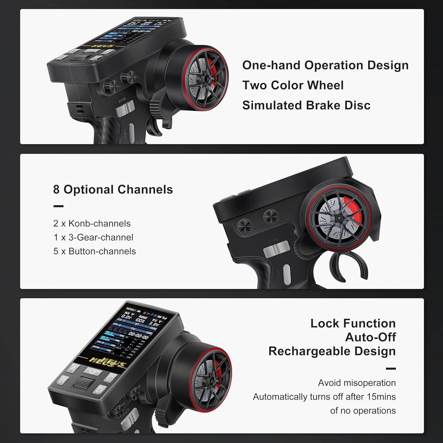 MEUS RACING ME-10B fail-safe and cruise control boost safety and confidence.