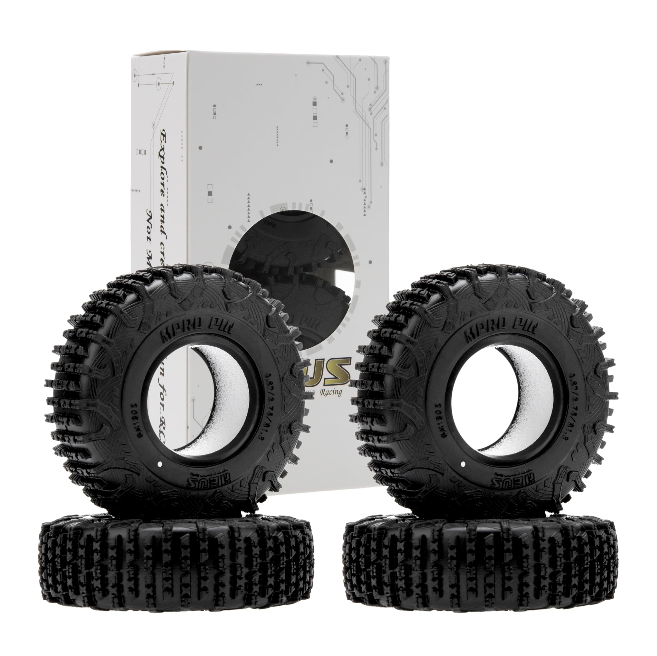 Meus Racing MS6 MPRO pins improve dirt and rock grip across terrains.