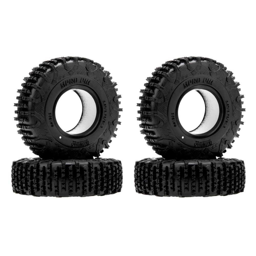 Meus Racing MS6 MPRO pin tires with middle pins for improved dirt grip.