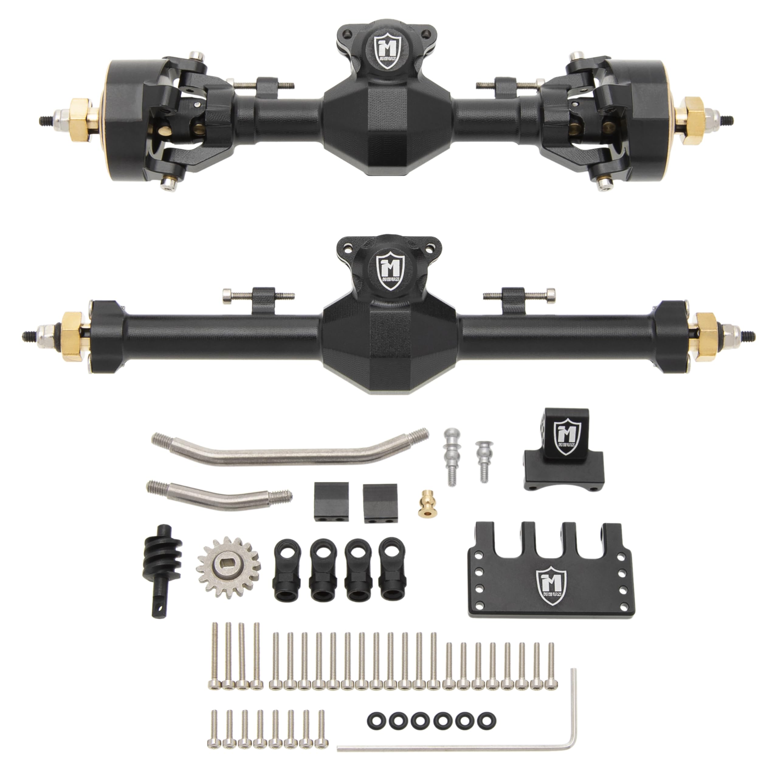 MEUS RACING SCX24 diamond-cut diff cover for rugged protection
