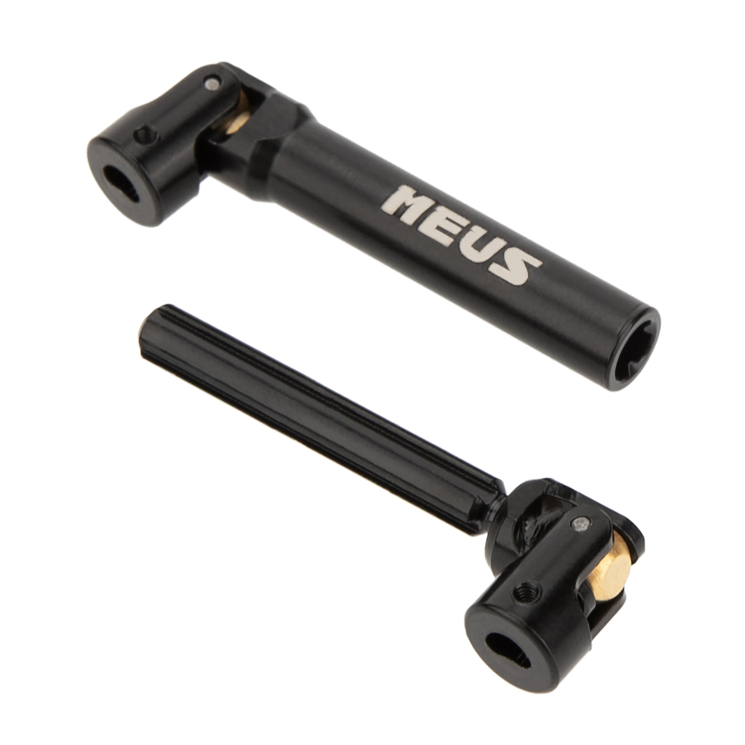 Meus Racing SCX24 center drive shaft on Axial Gladiator improves alignment.