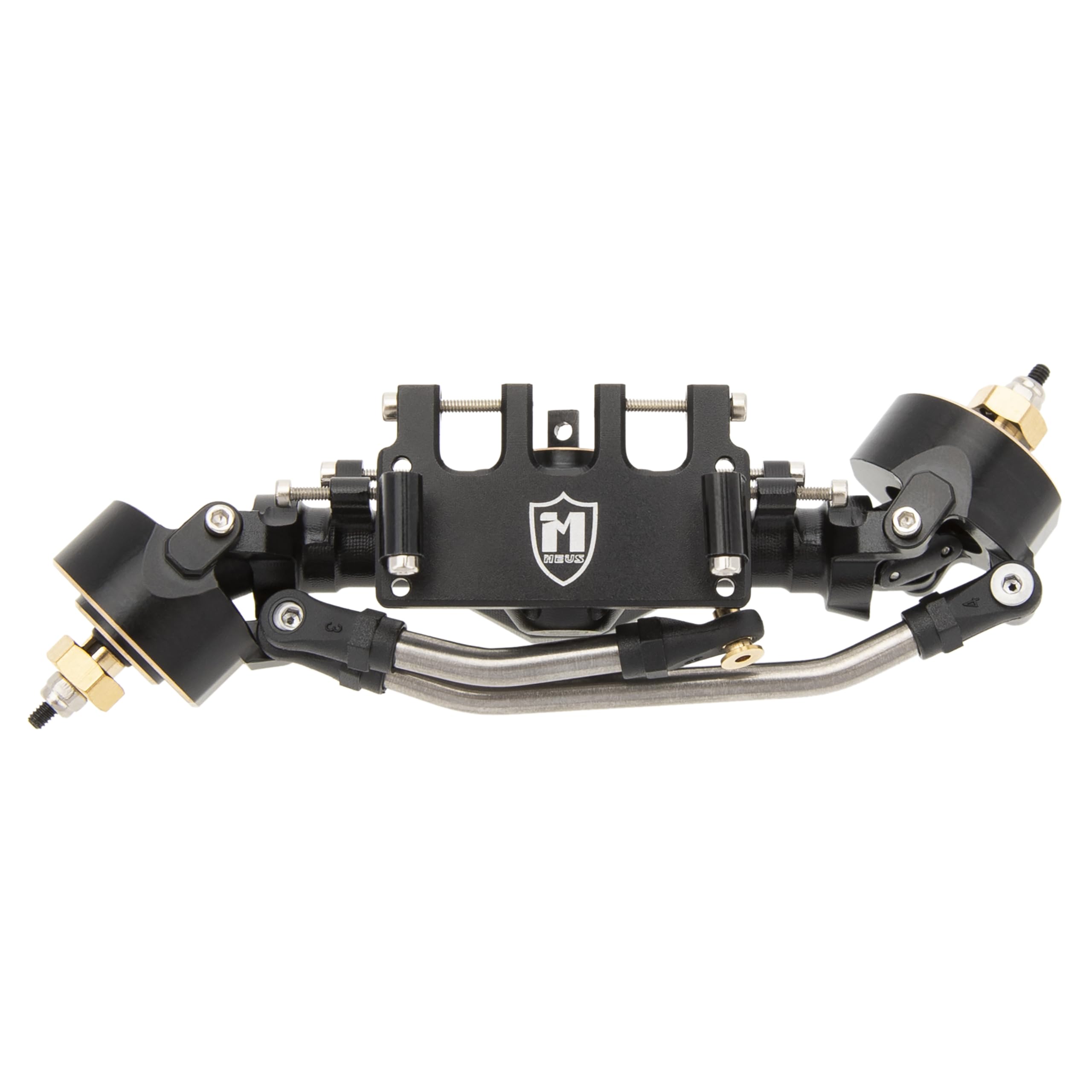 MEUS RACING SCX24 rear axle detail for optimized weight distribution