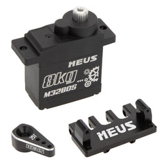 MEUS Racing SCX24 steering servo mount improves stability for precision steering.