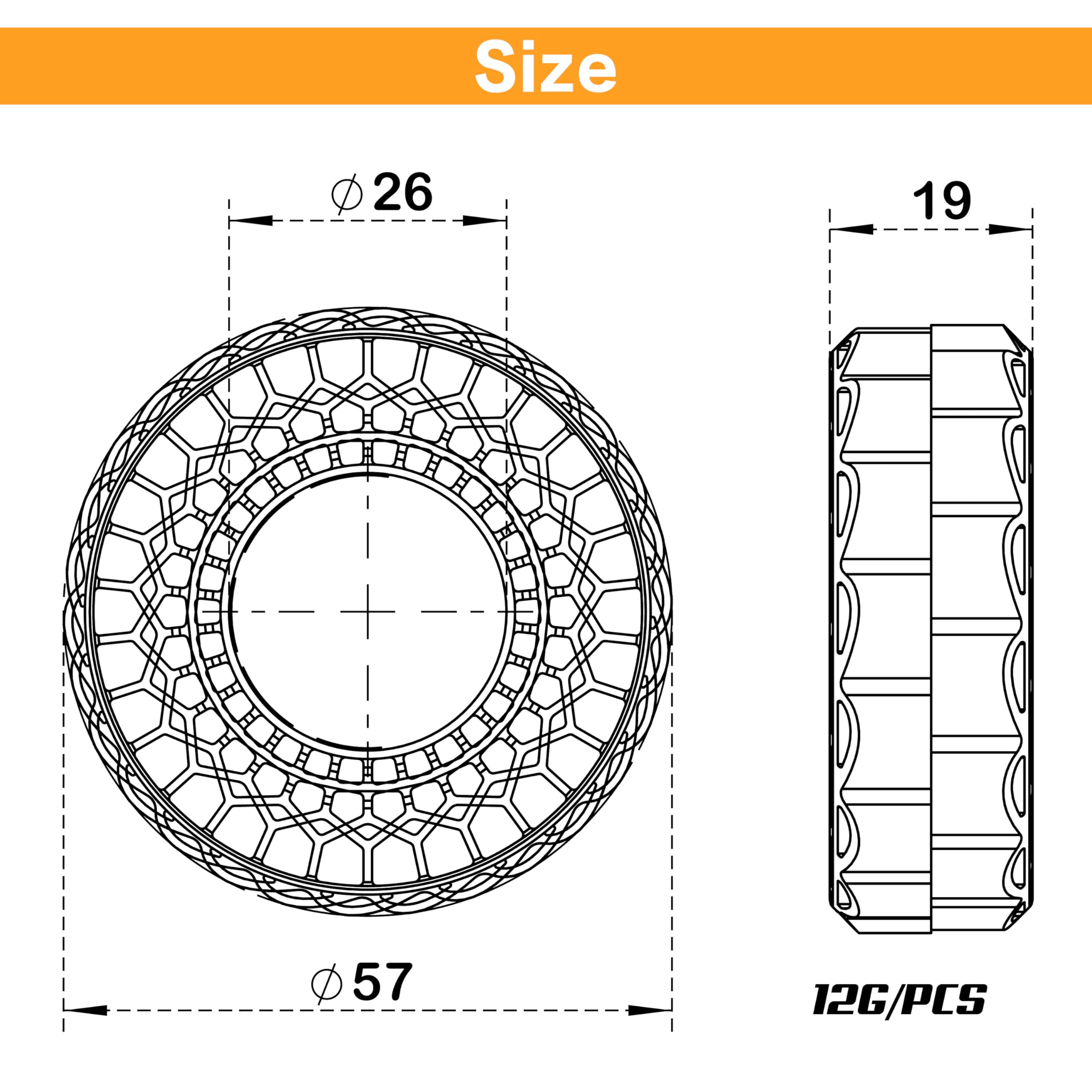 MEUS RACING silicone inserts with asymmetric structure offer stronger side-wall support