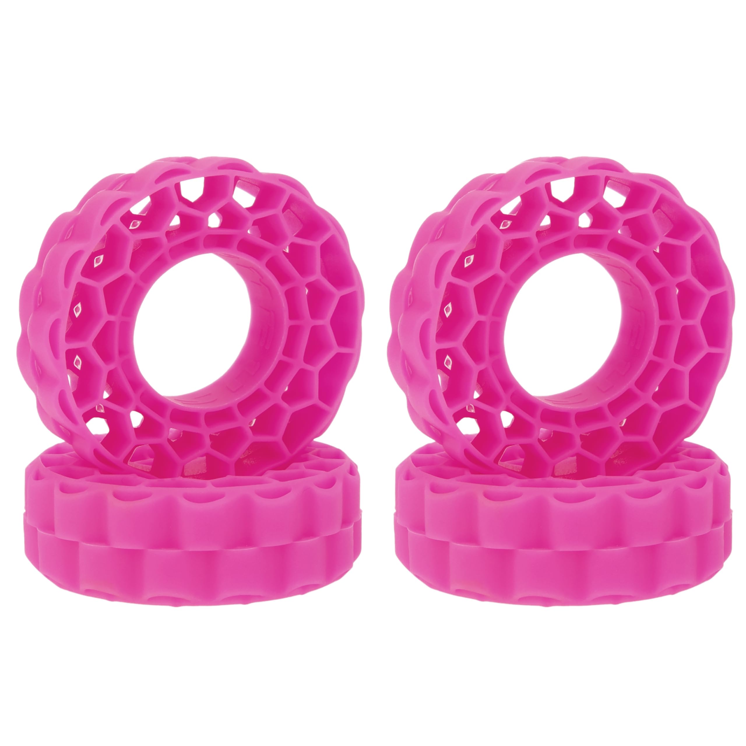 MEUS RACING rose red super-soft inserts for 62-66mm tires enhance grip