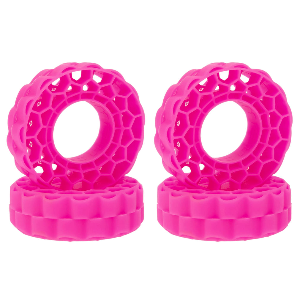 MEUS RACING rose red super-soft inserts for 62-66mm tires enhance grip