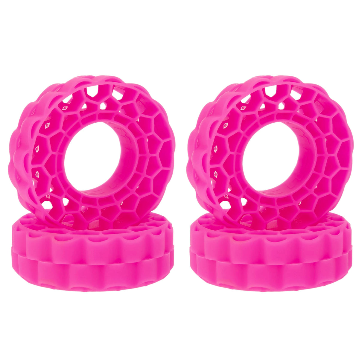 MEUS RACING rose red super-soft inserts for 62-66mm tires enhance grip