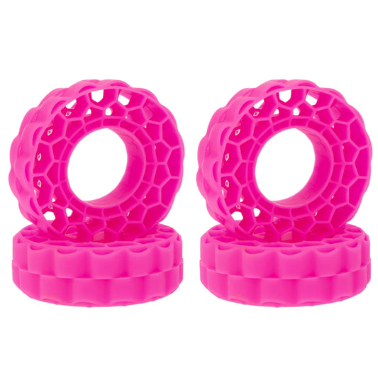 MEUS RACING rose red super-soft inserts for 62-66mm tires enhance grip