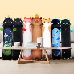 Mewaii capybara pillow stitching detail, durable seams for everyday hugs and play.