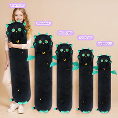 Mewaii Long Cat Plush 135cm size for immersive sleep and snuggles.
