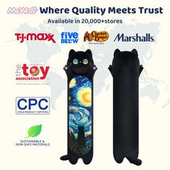 Mewaii long cat plush 70cm size for fuller hugs and support
