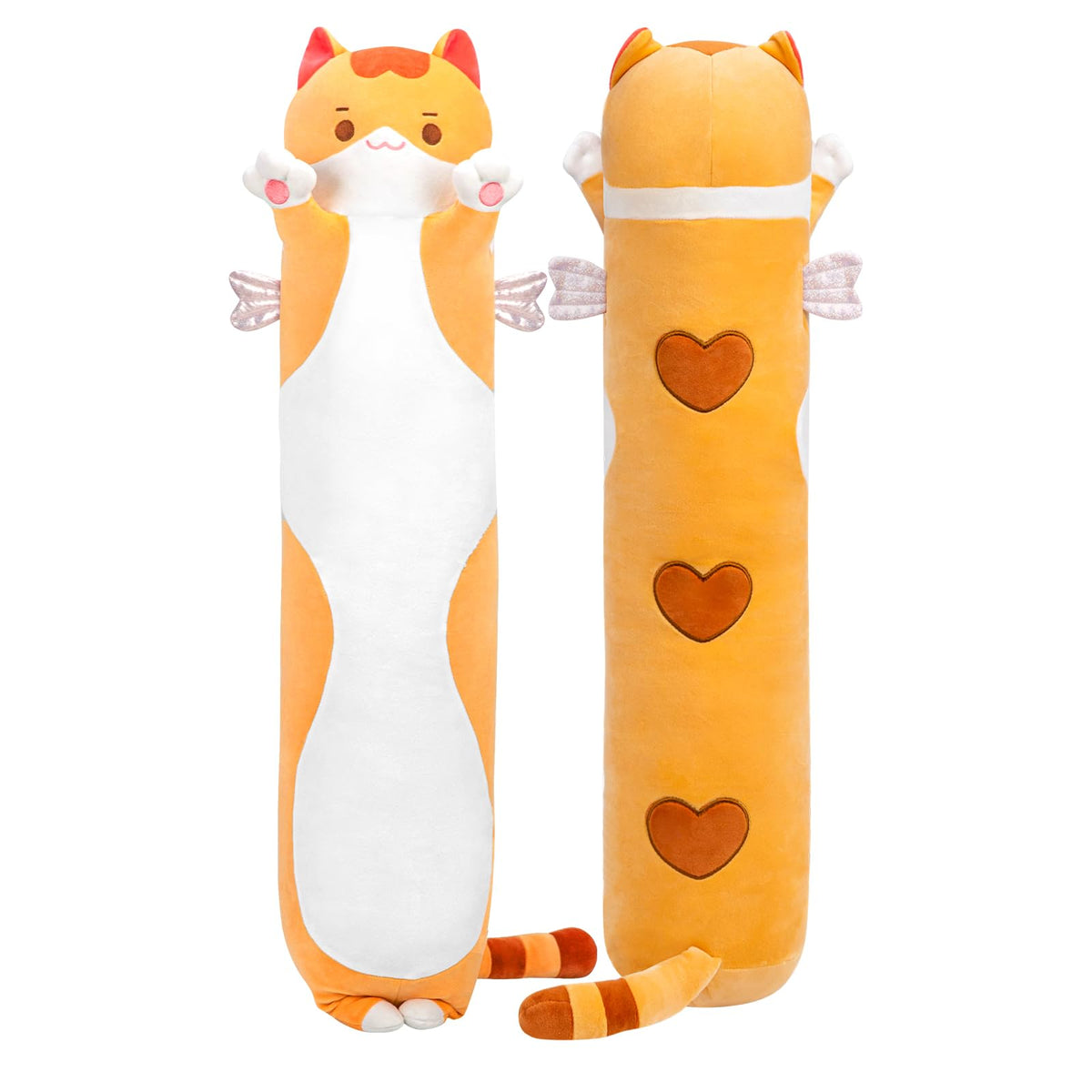 Mewaii Long Cat Plush giant body pillow for cozy hugs