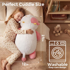 Mewaii weighted strawberry cow bedtime scene promotes calm evenings.
