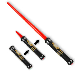 MewduMewdu light-up saber red, fully retracted for safe, portable play