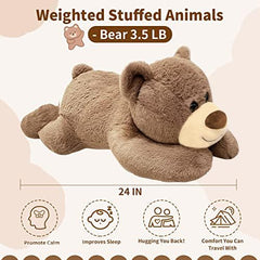 Mewkou weighted bear demonstrates sensory support for calm, focused play.