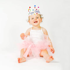 Meygajoe Confetti Dots Birthday Crown suitable for classroom celebrations and party props