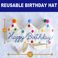 Meygajoe Confetti Dots Birthday Crown as a cherished family heirloom that grows with your child