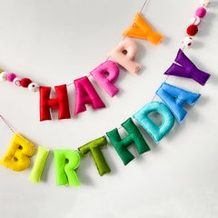 Meygajoe pre-strung Happy Birthday banner saves setup time for parties.