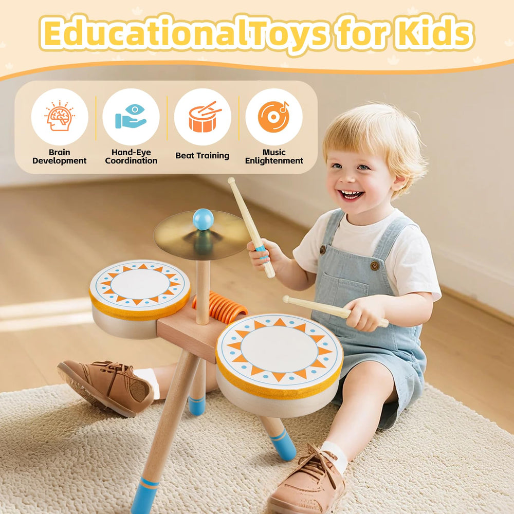 Meytccve drumsticks shown for tiny hands to tap rhythms.