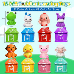 Meytccve 3-in-1 learning toy promoting matching, sorting, and recognition