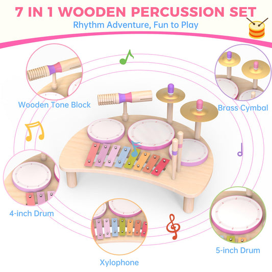 Meytccve drum sticks for toddlers encourage precise tapping and rhythm exploration.