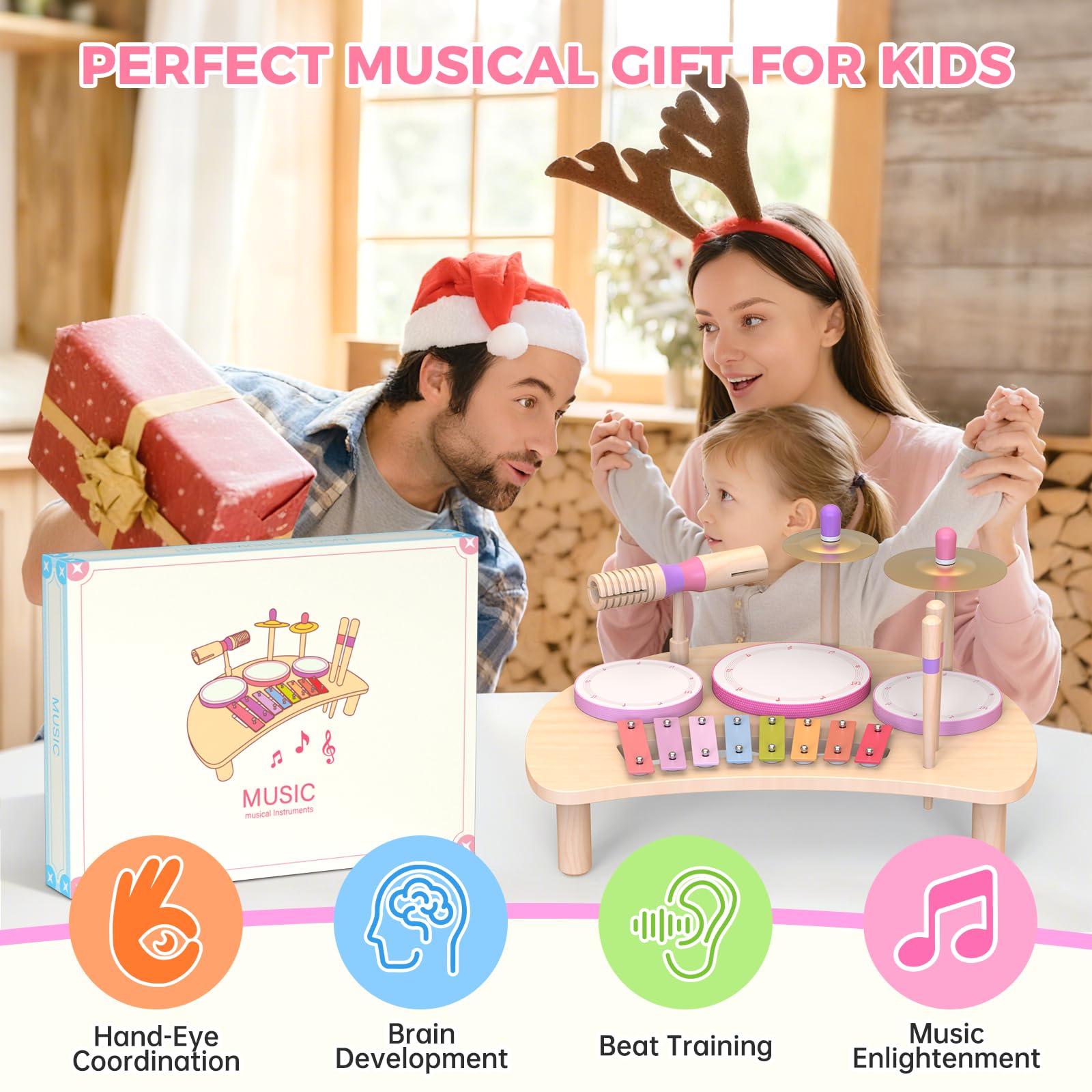 Meytccve gift-ready set makes a perfect present for little musicians.
