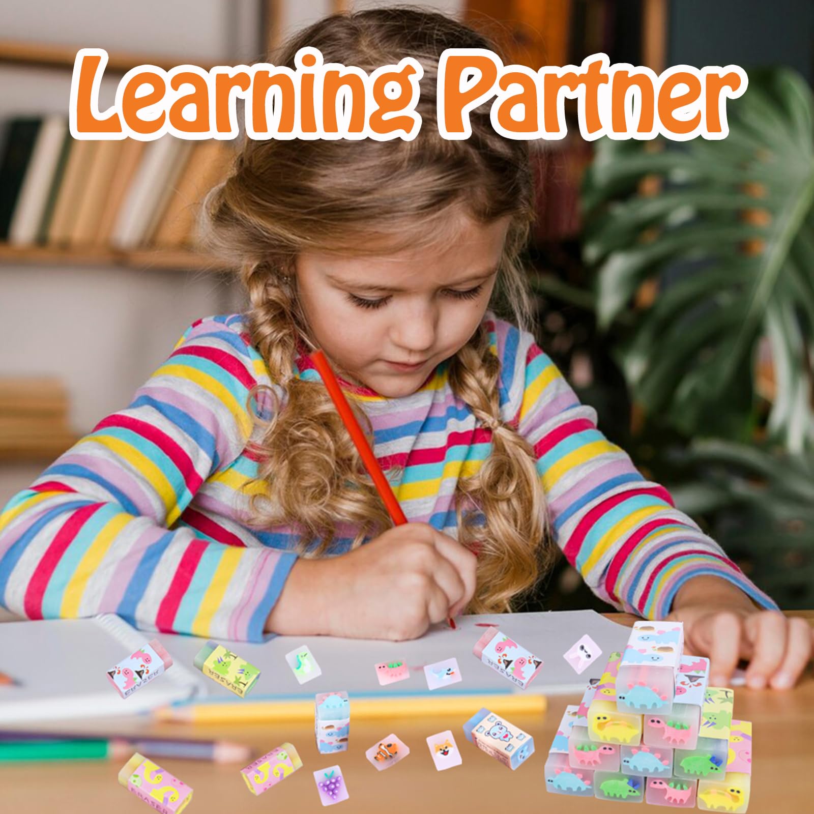 MEZHOBBY 35PCS erasers for classrooms—fun rewards that subtly encourage participation.