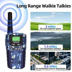 Mfcir Walkie Talkie with customizable channels for private, secure conversations