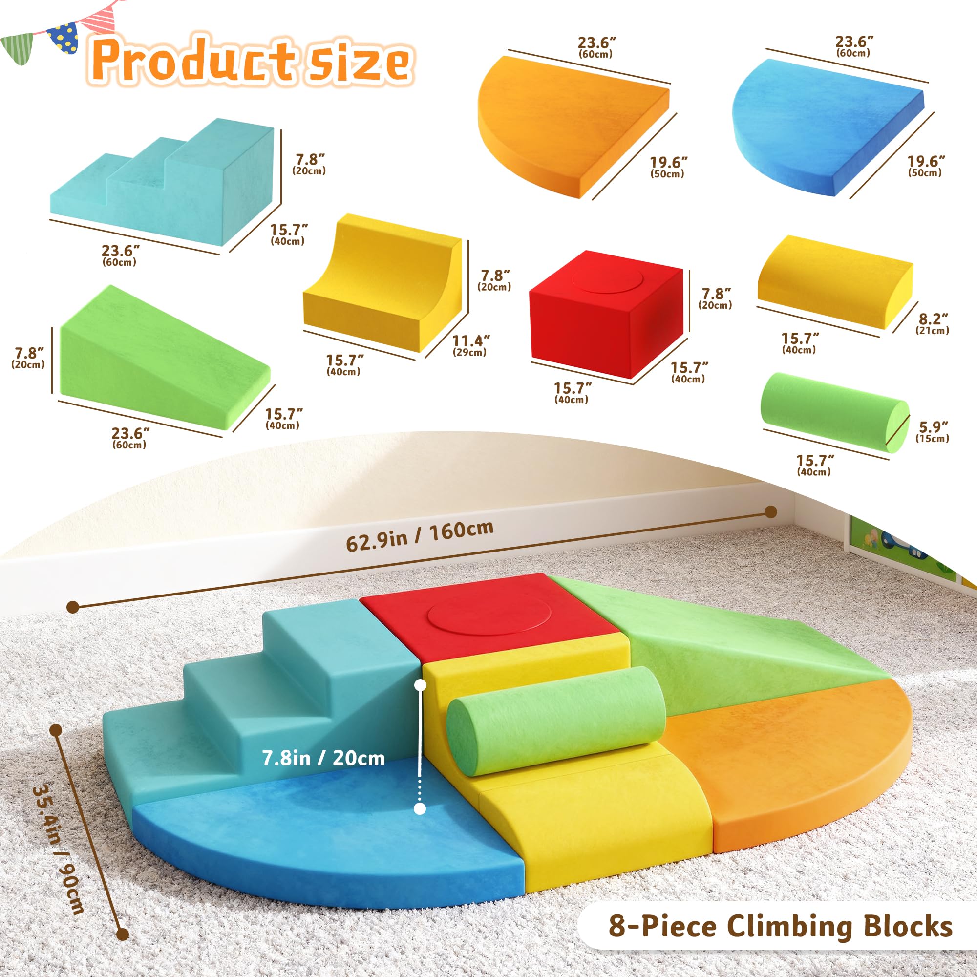 MFXLGO foam blocks arranged in a cozy indoor playroom setup.