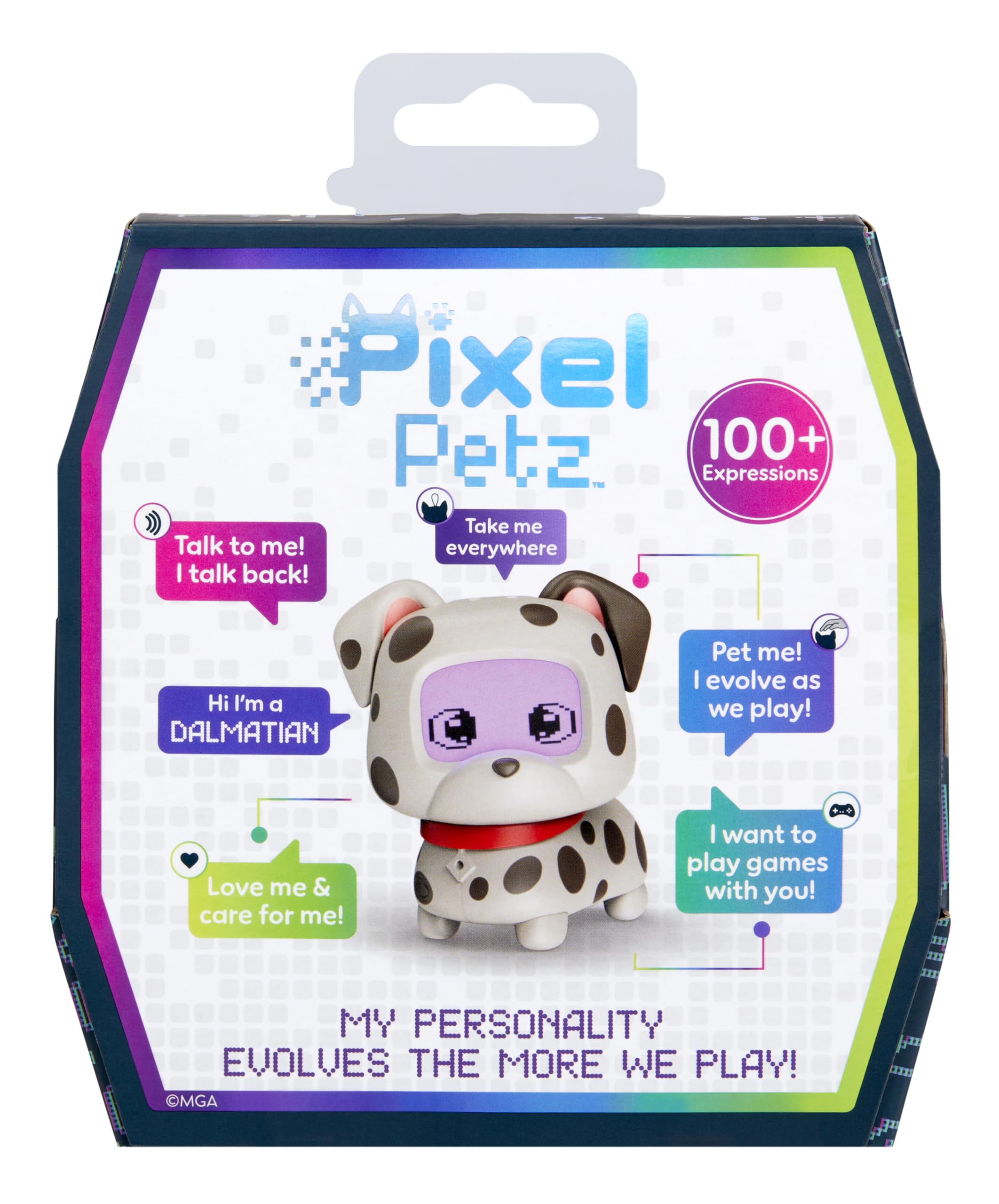 Pixel Petz Dalmatian evolves personality through ongoing play.