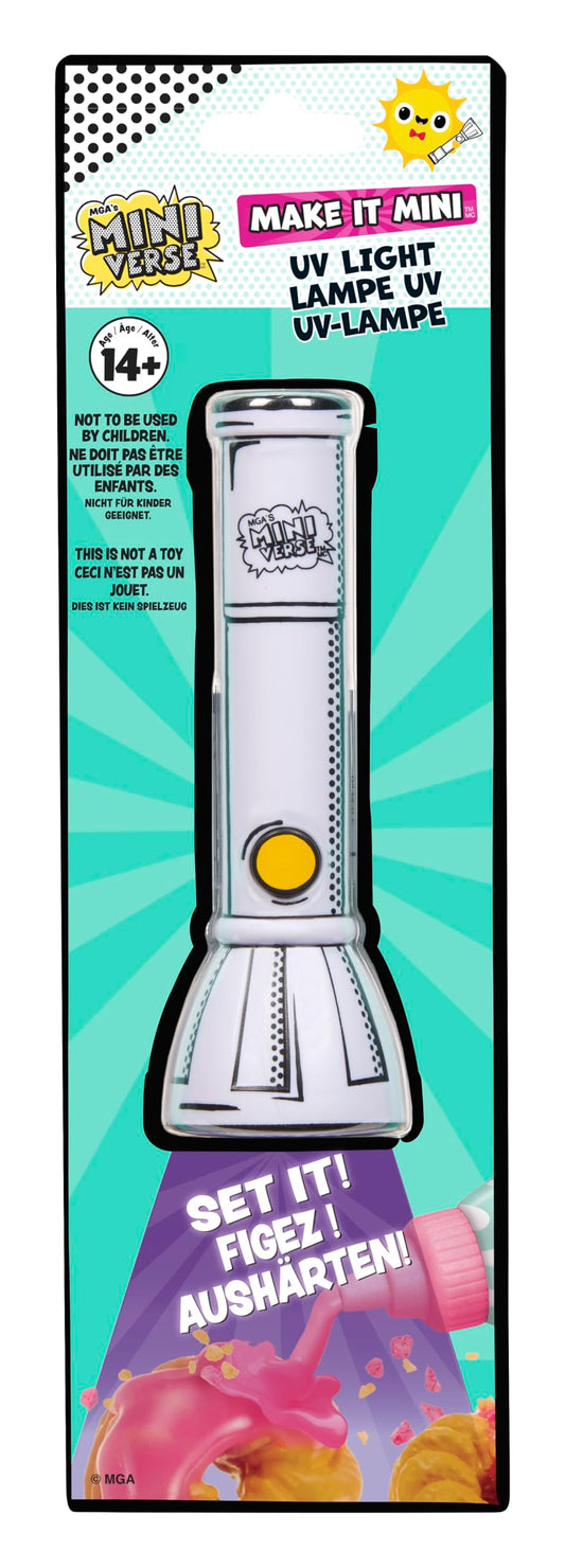 MGA's Miniverse Make It Mini UV Light in use for quick resin mini curing
