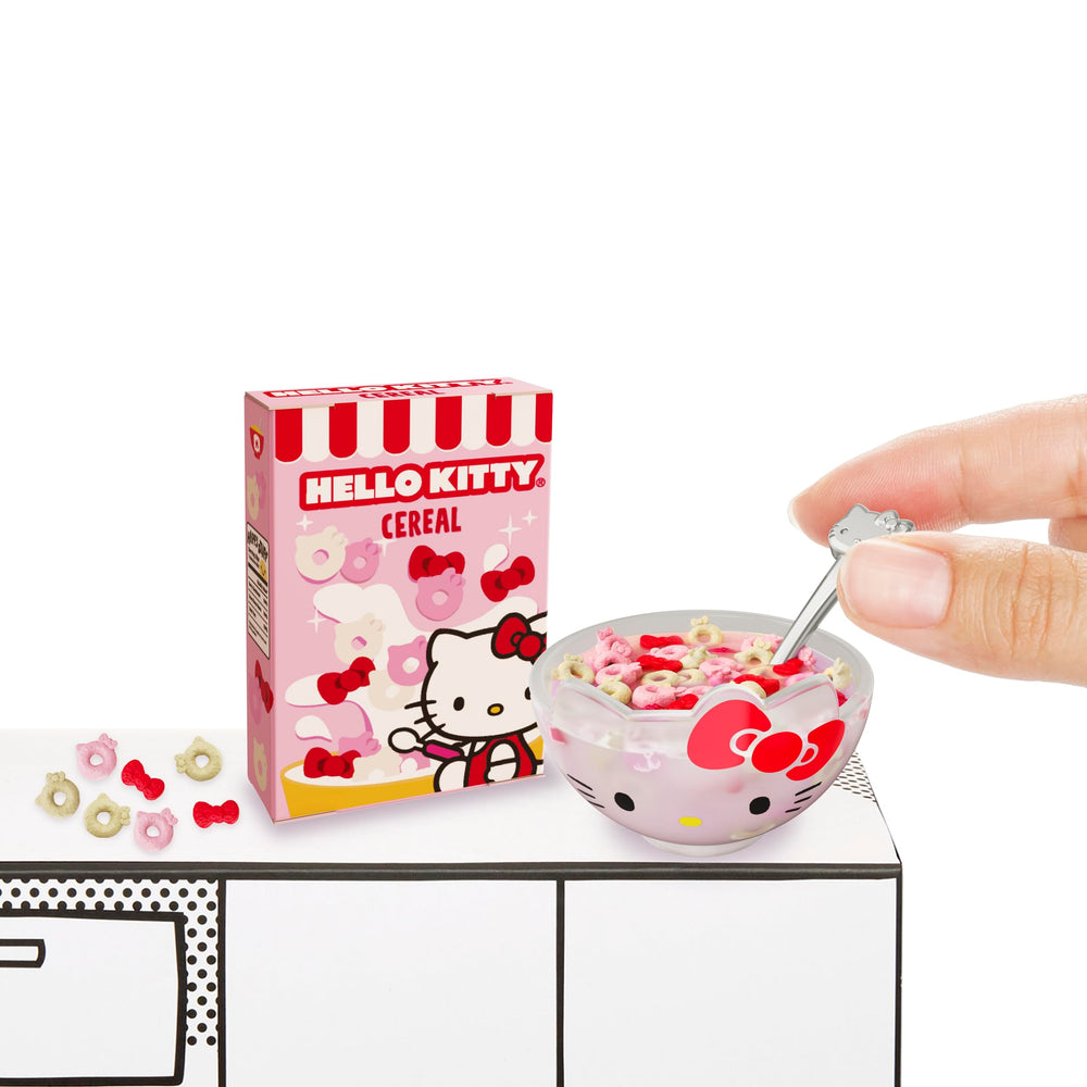 MGA's Miniverse mini accessories broaden your display with spoons, milk bottle, and kettle collectibles.