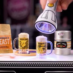 MGA's Miniverse Make It Mini Happy Hour resin miniature cocktail display scene for a UV-curing finished piece.