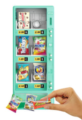 Close-up of the red MGA's Miniverse vending machine highlighting exclusive mini brand labels