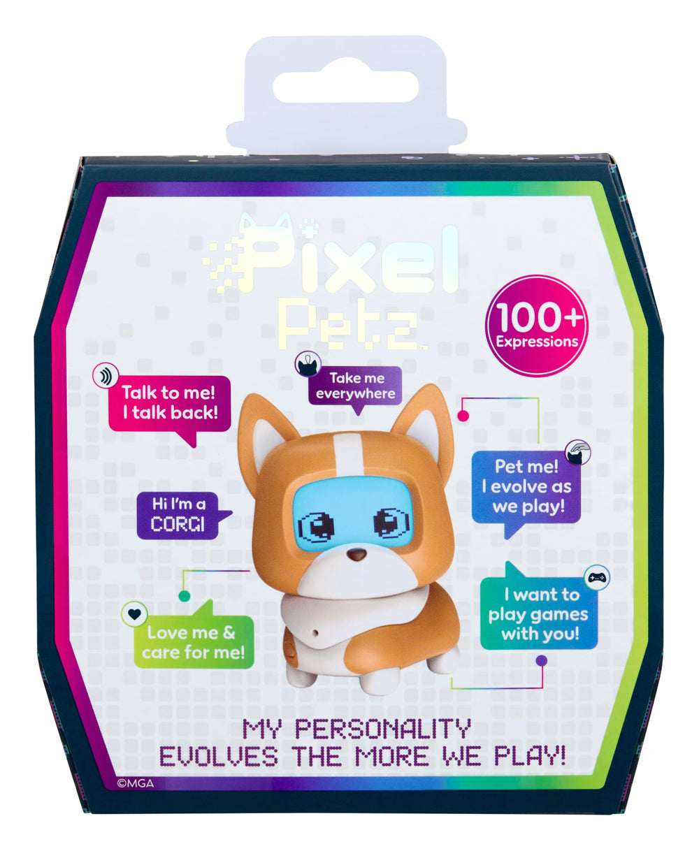 Pixel Petz Corgi care routine: feeding and grooming moments for bonding