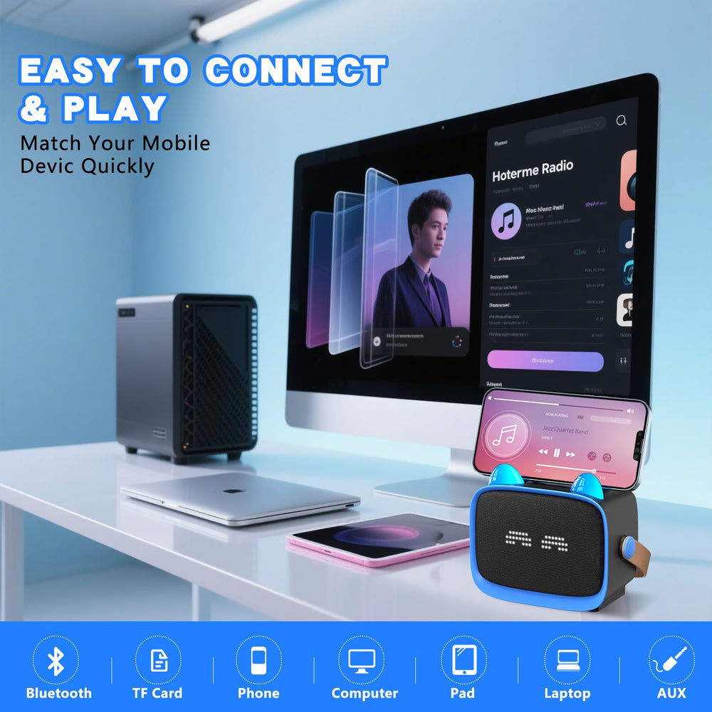 Mgaolo Bluetooth 5.3 delivers stable connectivity for seamless playback.