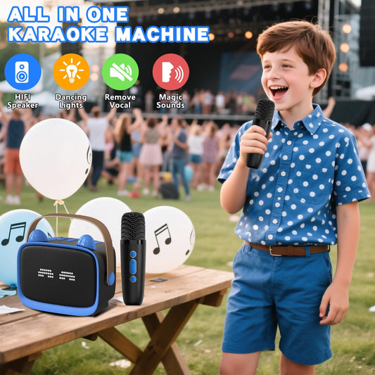 Mgaolo dual wireless mics enable exciting duets with fun voice effects.