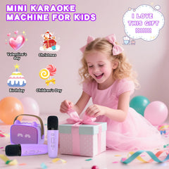 MgaoLo gift-ready karaoke set with colorful packaging for kids